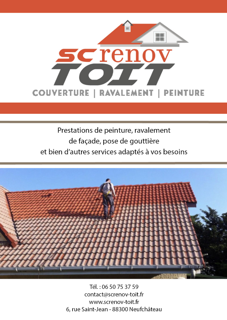 Flyer pour une entreprise de toiture réalisé en stage chez CMS 54